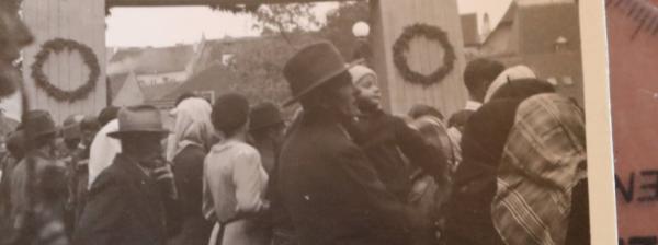 altes Foto - Krummau dankt seinen Befreiern - 1938 - Böhmen